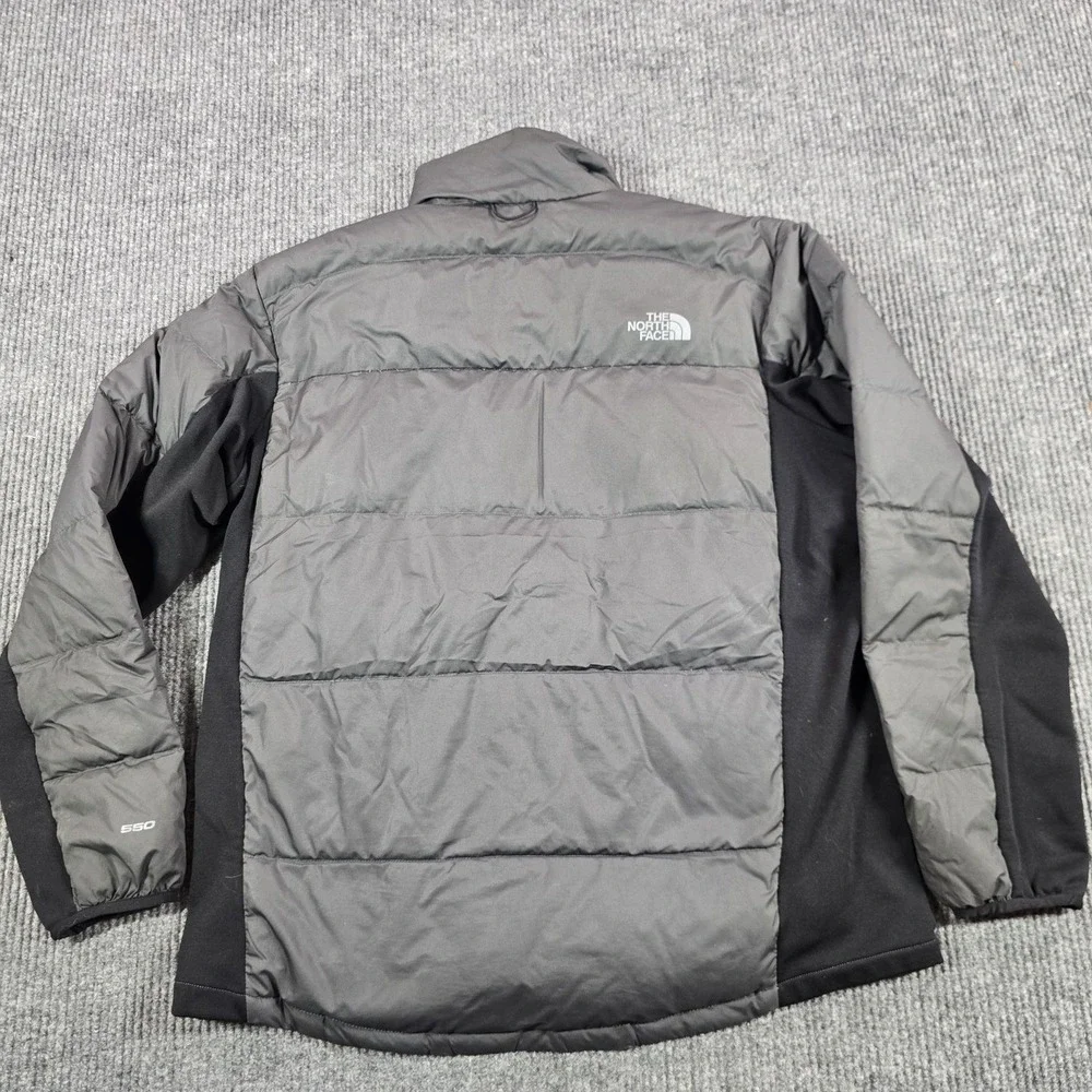 The North Face Jacket Mens XL Gray 550 Down Puffer Full Zip Winter Outdoor